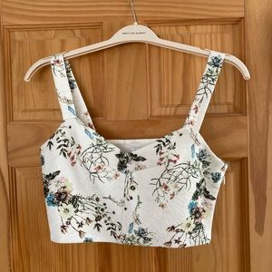 Lucy Paris floral crop top